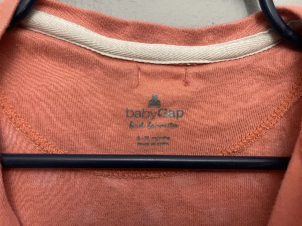 Bebé Gap Bebé Niña Cintura Elástica Lunares 100% Algodón Cremallera 1 Pieza Rosa 6-12M Foto 2 de 4