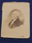 Original Civil War Tilton Albumin Photo GENERAL & PRESIDENT WASHINGTON 1- 13/16"