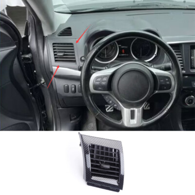 Replace Carbon Fiber Left Air Outlet Vent Trim For Mitsubishi Lancer EVO 07-2017
