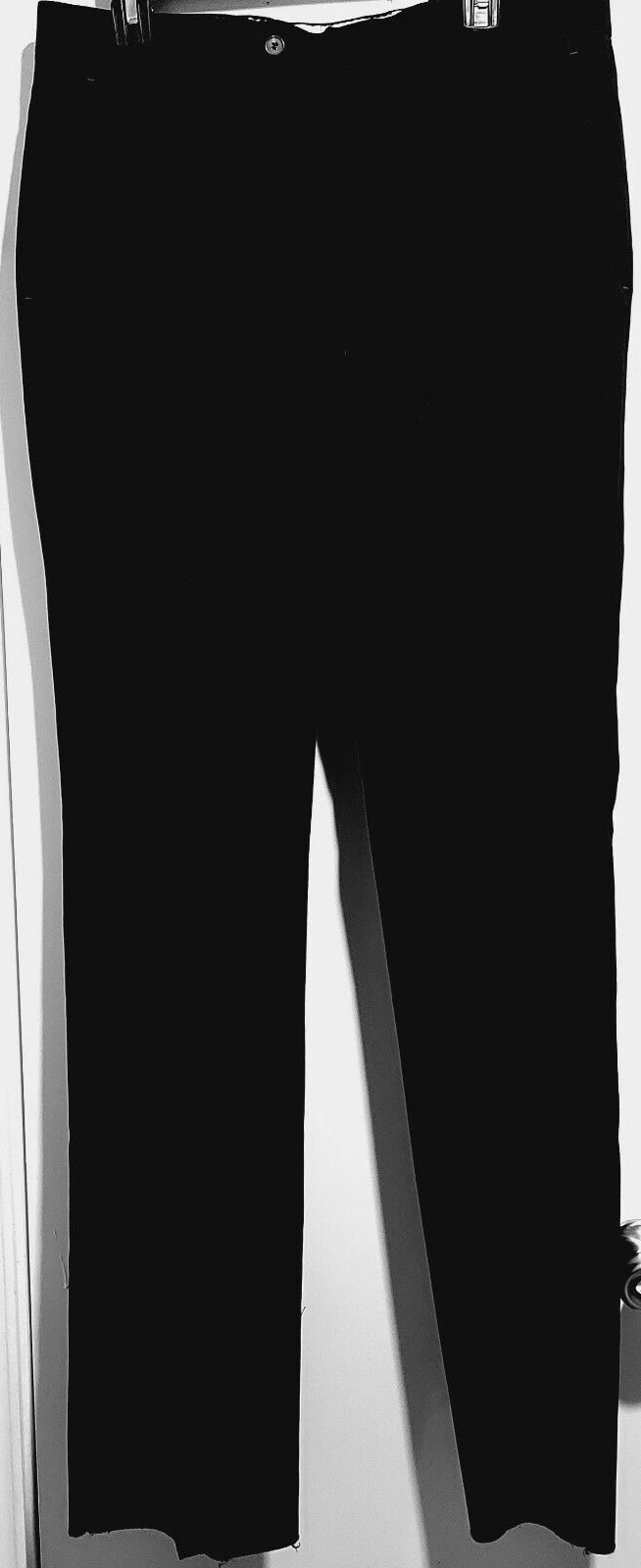 SAINT LAURENT (YSL) Pantaloni abiti neri da uomo Yves Saint Laurent 100% lana taglia 34 made in France NUOVI