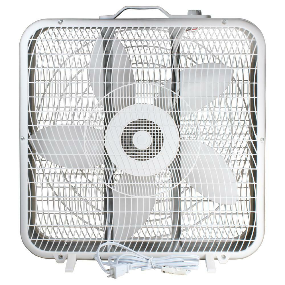 Comfort Zone Box Fan Portable Carry Handle High Performance Home White Inch Ebay Comfort Zone Box Fan Portable Carry Handle High Performance Home White Inch Ebay