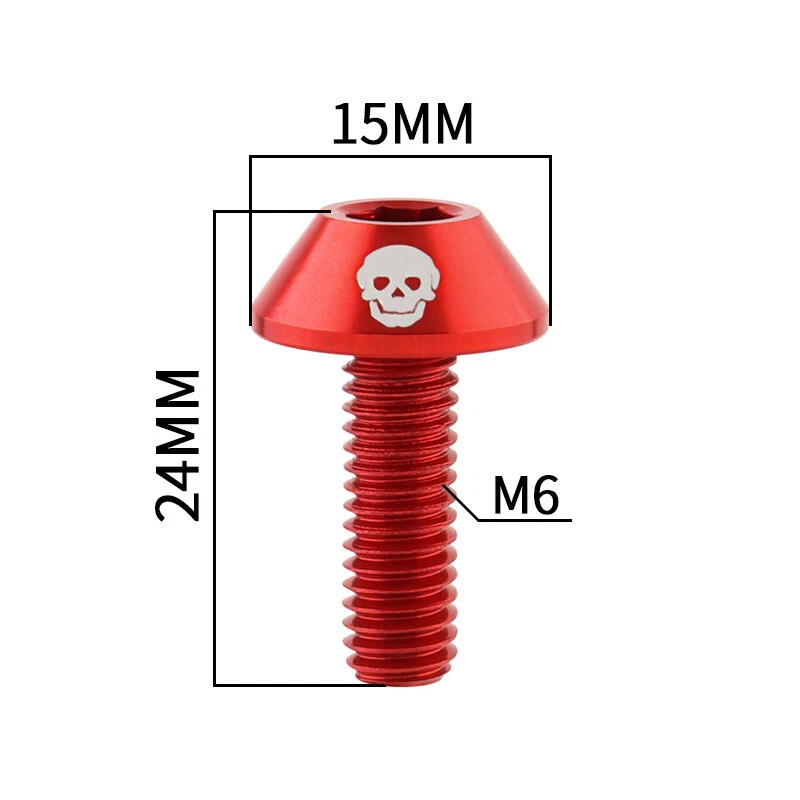 Tornillo ajustador de pinza de freno para bicicleta de carretera MTB 4 piezas Foto 3 de 4