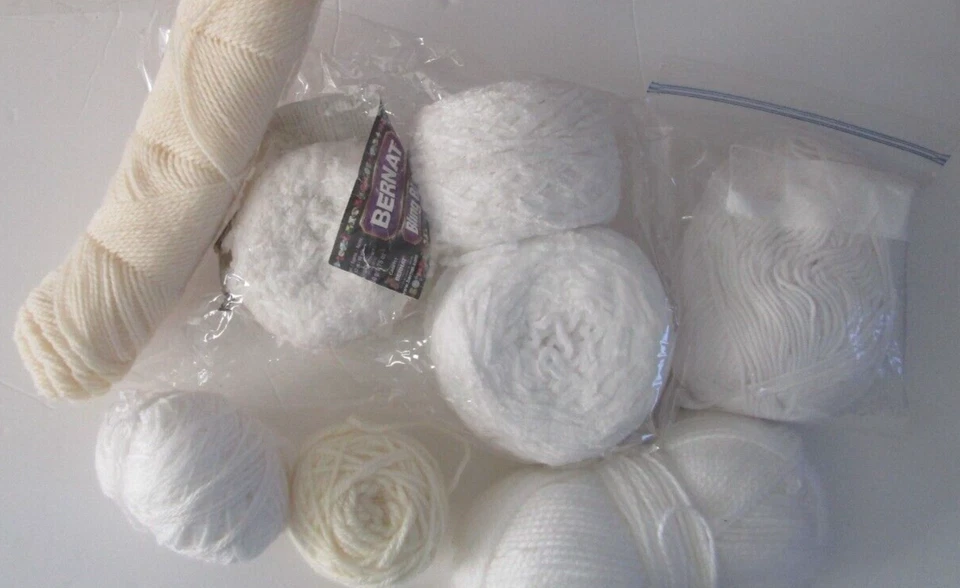 Assorted Yarns, Scrap Yarns, Lot yarns - White, off-white - Image 2 of 4