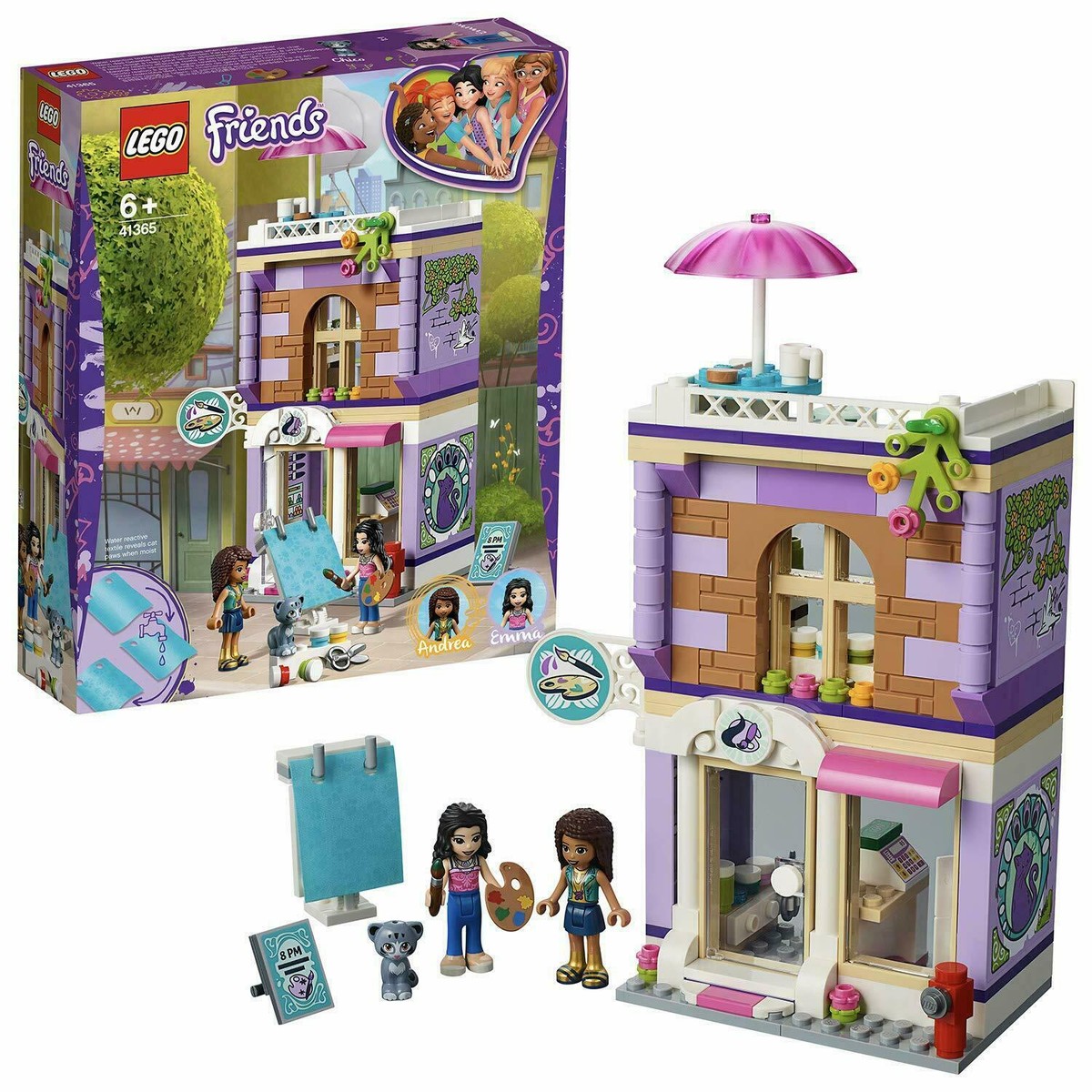 LEGO 41365 Friends Emma's Art Studio Playset, NEW FAST