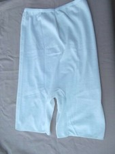 vtg granny full coverage long leg cotton high waist briefs panties M L lingerie