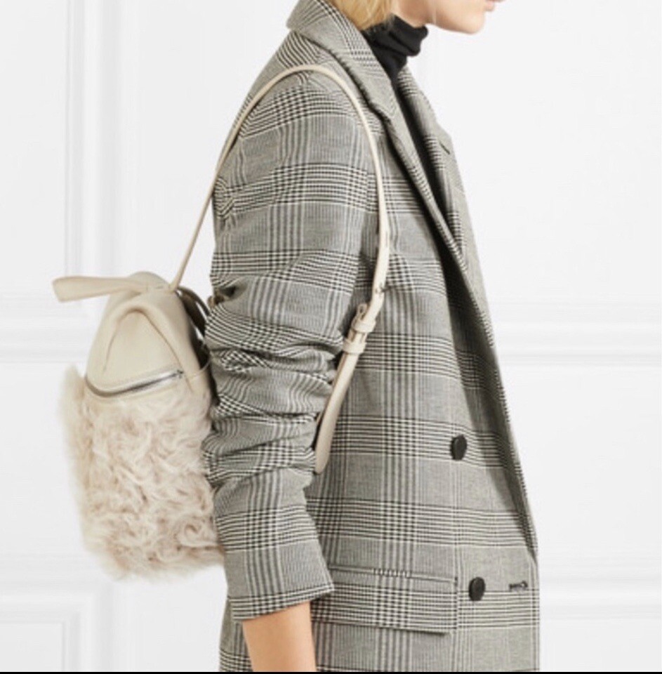KARA Shearling Small Backpack - image 1