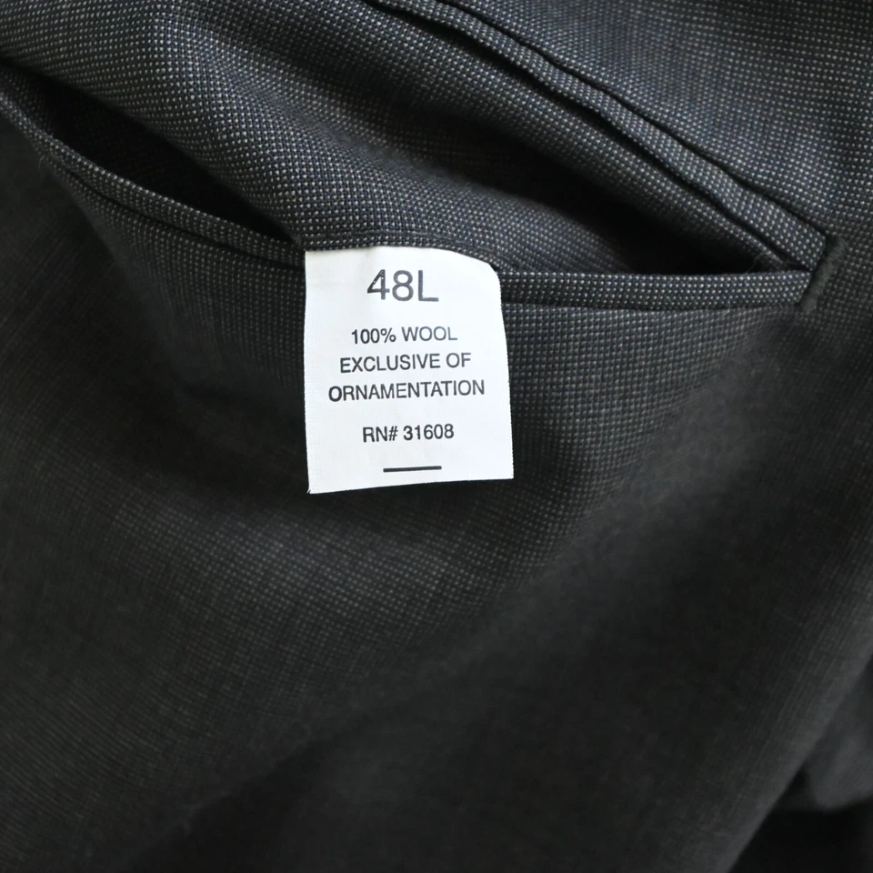 Pantalones de vestir Jos A Bank 40x30 marrón plisado con puños 100 % lana para hombre Foto 3 de 4