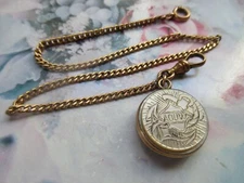 Antique Watch Chain Ancient Order United Workman Fob