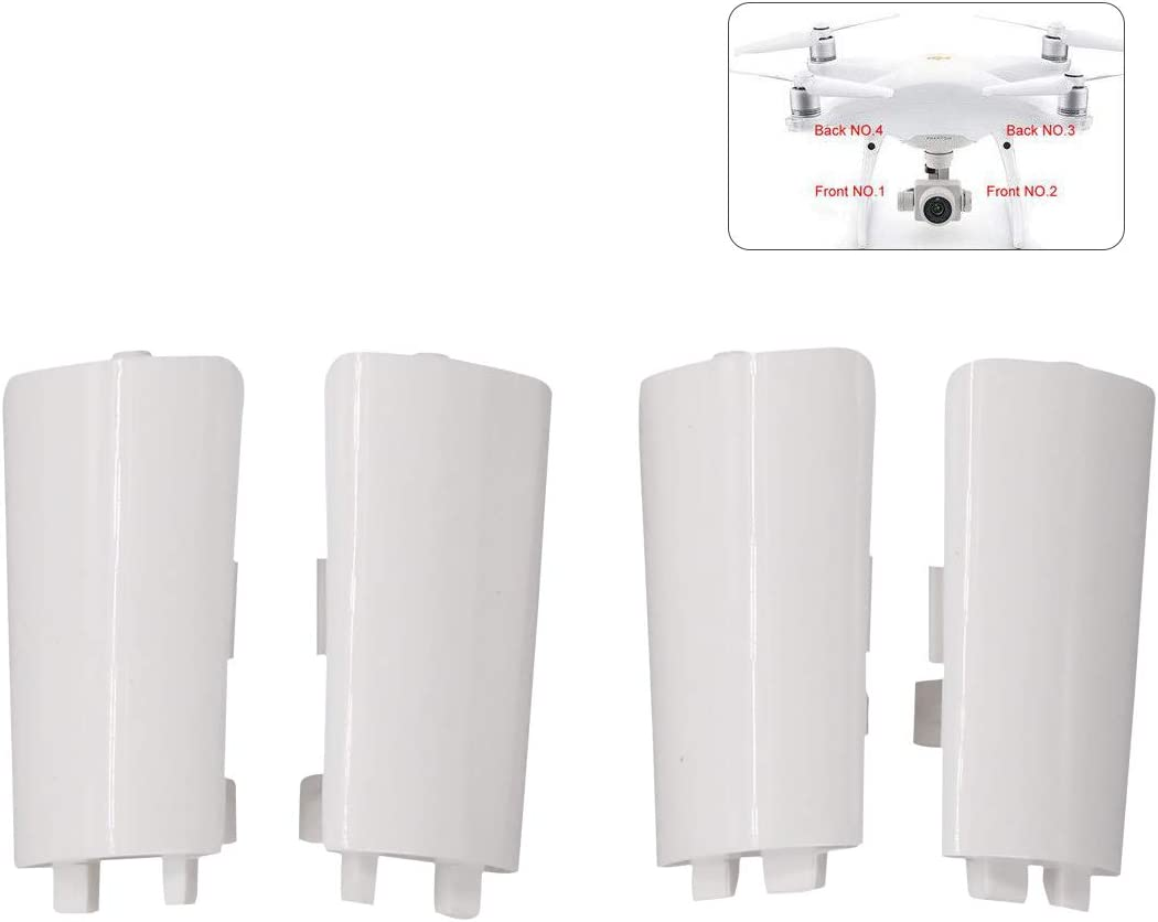 4PCS Landing Gear Antenna Covers for DJI Phantom 4 Pro Drone (Set 1-4)