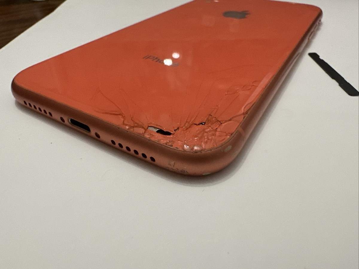 Apple iPhone XR Salmon Orange Full Back Housing Frame Original
