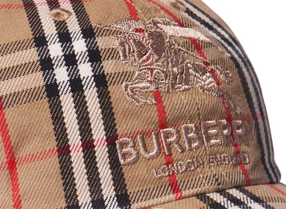 Supreme Burberry Denim 6-Panel Camp Cap Blue Biege Pink 2022 Brand New