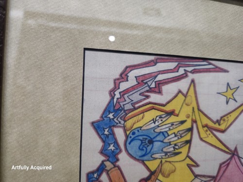 Native American Ledger Art by Quentin Maldonado 2012 Lakota Indian Art Framed - Picture 6 of 24