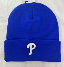 Philadelphia Phillies blue  LINED CUFFED WINTER HAT BEANIE CAP hat NEW VERY WARM