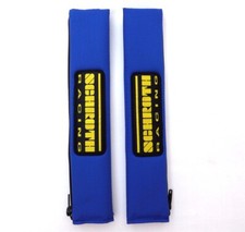2 Stück Schroth 2 Zoll 50mm Gurtpolster Racing Aufnäher Gurtschoner blau