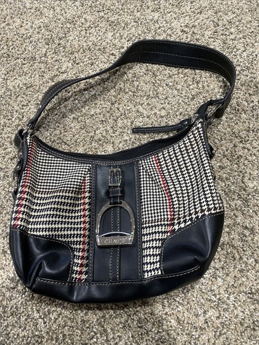 Bolso Mano Vintage Ralph Lauren CHAPS Clásico Diente de Gallo Caballo Caballo Marrón | eBay