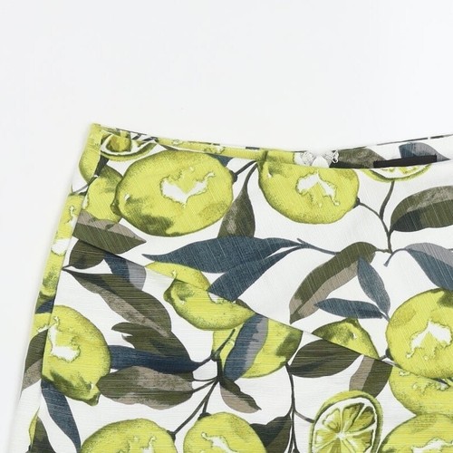 Topshop Womens White Polyester Blend Hot Pants Size 8 Reg Fruit - Picture 8 of 12