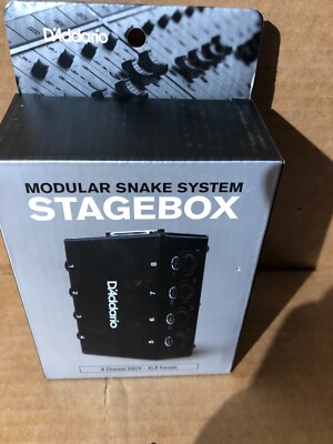 D'Addario Modular Snake System Stage Box  4 XLR female and 4 XLR-1/4'' combo