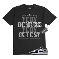 1 Black Matte Silver White Fire Red T Shirt Match DEM