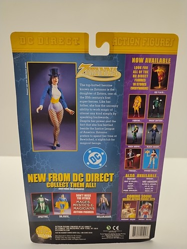 DC Direct Mages Mystics & Magicians - Zatanna Actionfigur - neue Karte hat Gebrauchsspuren - Bild 6 von 6