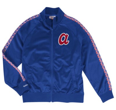 Men's Atlanta Braves Mitchell & Ness Sublimated Sleeve Full Zip