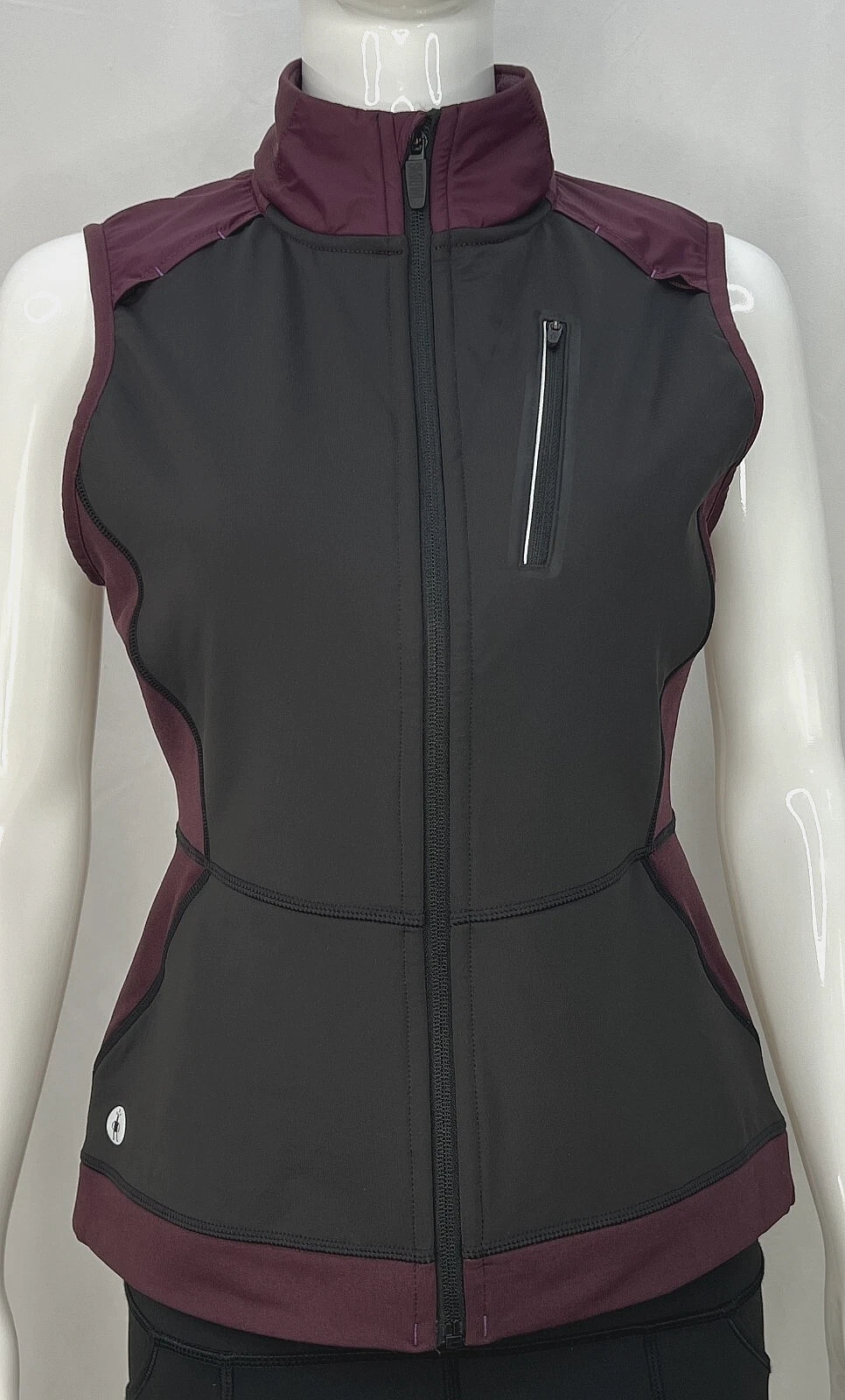 Smartwool Active Fleece Insulated Wind Insulated Vest Women SMALL Eggplant NWT