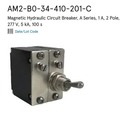CARLING SWITCH AM2-B0-34-410-201-C / AM2B034410201C (BRAND NEW)