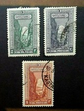 🟩 TURKEY - 1926 - Gorge and River Sakarya - Inscription in Arabic & Latin -
