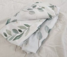 Sweet Jojos Design Fitted Crib Sheet Floral Leaves Green White