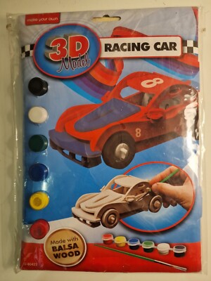 Übung Geist und Kreativität mit Zum Selbermachen Rennwagen Holzmodell & 3D-Puzzle 