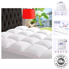Queen Mattress Topper - Extra Thick Pillowtop for Back Pain Relief Comfort