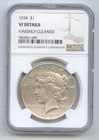1934 Peace Dollar, NGC VF Details