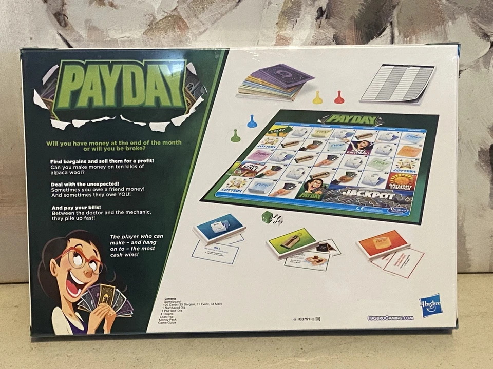 Parker Hasbro Gaming 2016 - Payday Board Game 2-4 Players Ages 8+ - New & Sealed - Image 4 of 4