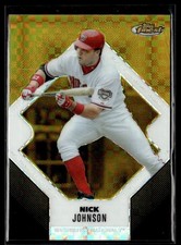 2006 Finest X-Fractors Gold Nick Johnson 05/10 Washington Nationals #36
