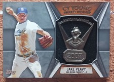 2013 Topps Award Winner Commemorative Cy Young Patch #CY-JPE Jake Peavy Padres