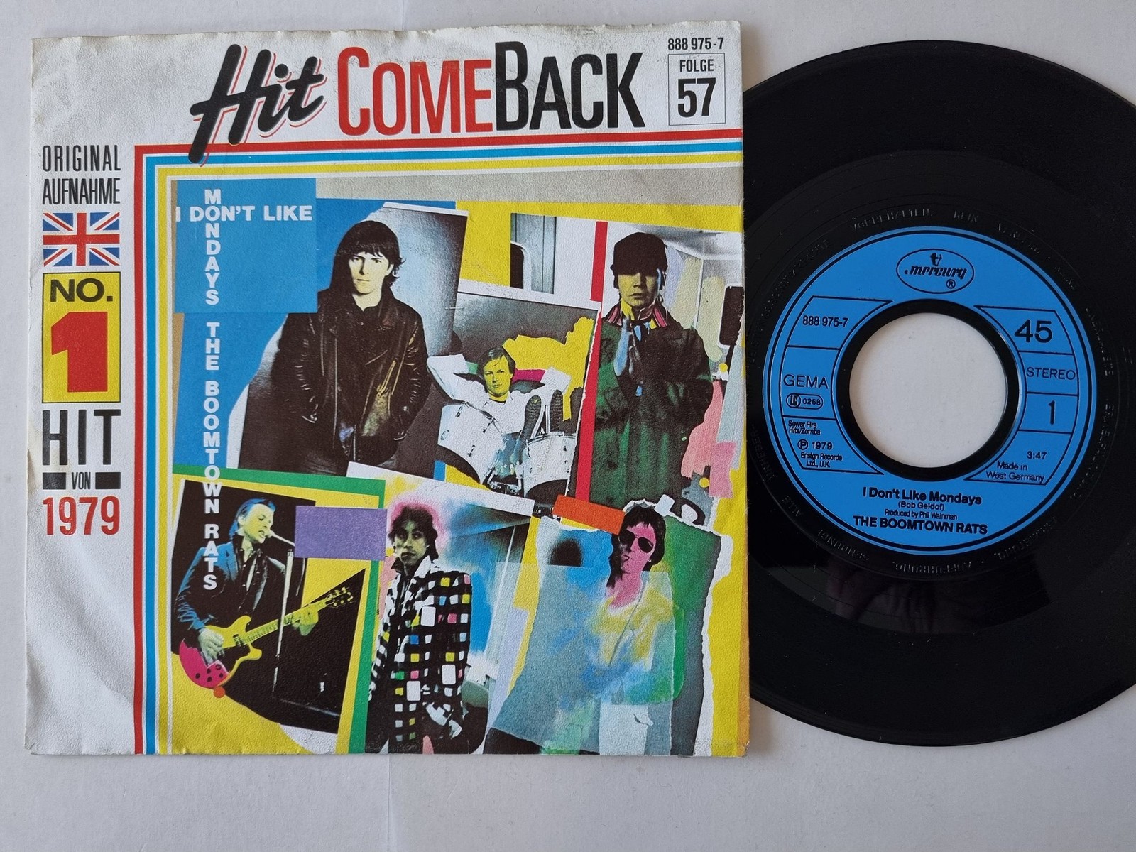 The Boomtown Rats - I Don't Like Mondays 7'' Vinyl Germany