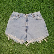 Vintage Levi's 550 Cut-Off Denim Shorts Womens 10 / 30" Waist