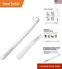 Extra-Long 17-Inch Shoehorn with Ergonomic Handle for Easy Footwear Access