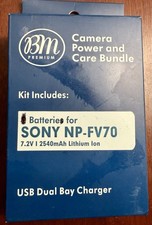 BM Premium Pack of 1 NP-FV70 Battery and Charger Kit for Sony Camcorders