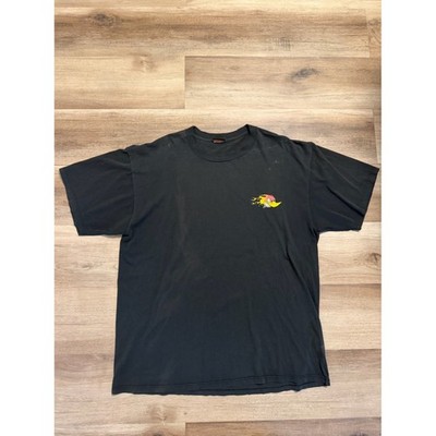 Vintage 90s Mossimo T-Shirt Men's XL Black Faded Grunge Surf Skate