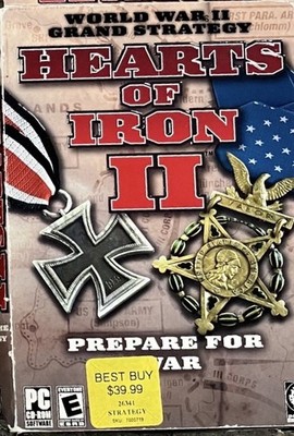 Hearts of Iron II PC Game 2005 Complete In Box W/Manual & CD - Pre-Owned