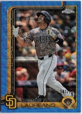 2025 Topps Chrome Update #USC144 Ramón Laureano Blue Wave Refractors #/150
