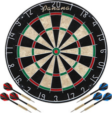 Dartbaord Steel Dart Board Dartbard Set with 6Pcs Professional Steel Tip Darts
