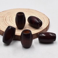 20 StüCk Diy Holzperlen Ovale Bastelperlen Schmuckherstellung Makramee