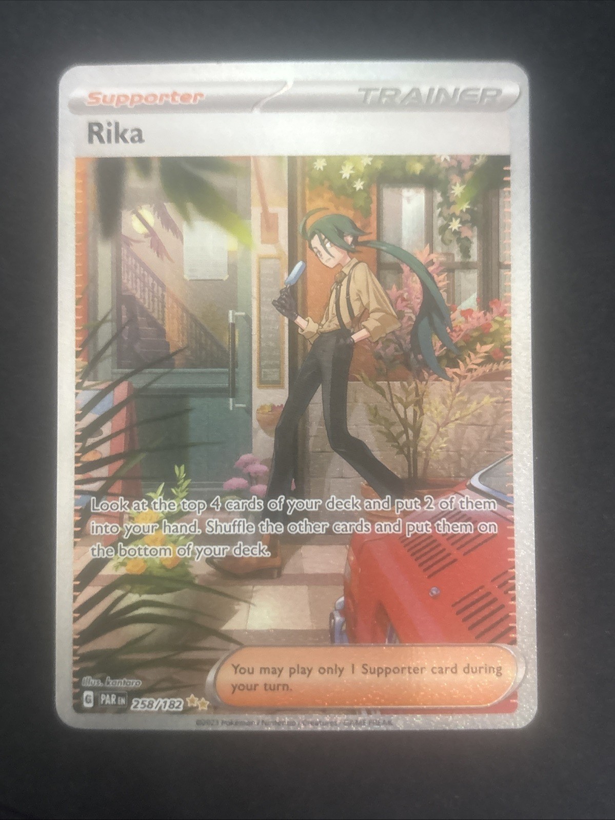 Pokémon TCG Rika Trainer Special Illustration Card Paradox Rift 258/182