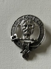Menzies Clan Badge, Vol God I Zak, Made In Scotland, Pewter Kilt Pin