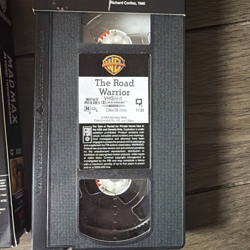 Mad Max Collection VHS Box Set The Road Warrior Beyond Thunderdome Classic Films - Picture 3 of 6