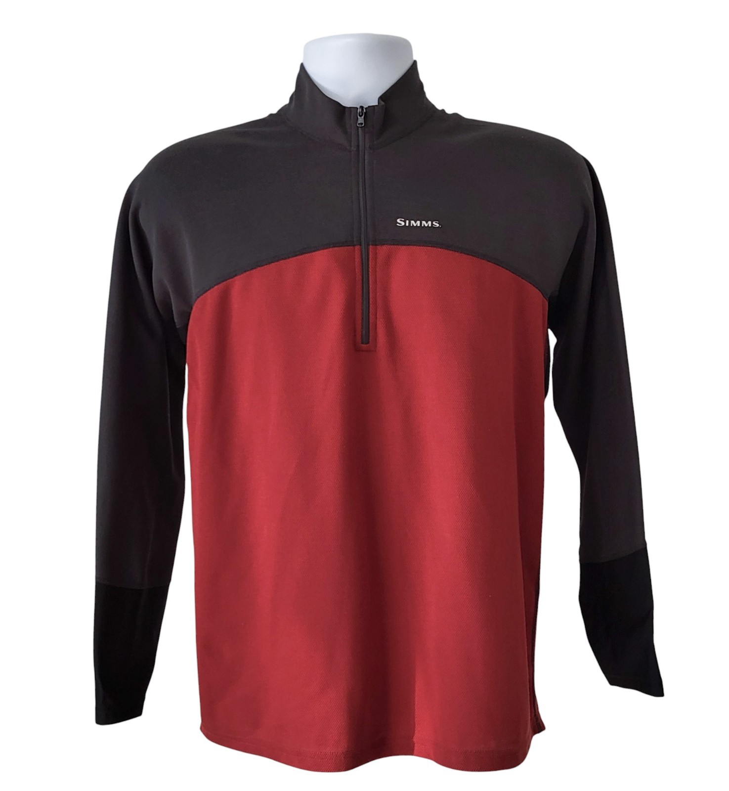 Simms Rivertek Mens Pullover Medium Dark Gray/Bur… - image 1