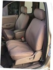 T782-Tan Waterproof 2001-2004 Tacoma Pair of Flat Bucket Exact Seat Covers in