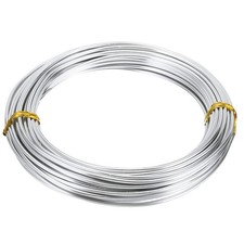 32.8ft Aluminum Wire, 1pcs Jewelry Wire Craft Wire 2mm 12 Gauge Wire, Silver