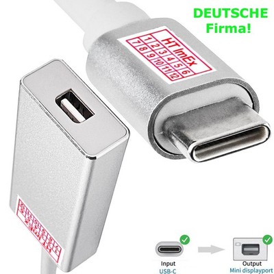 3.1 USB-C auf Mini DP Adapter Converter Konverter mini DisplayPort kabel